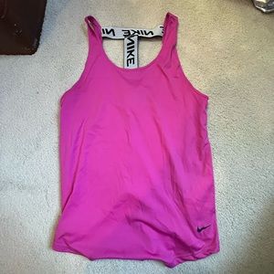 pink nike tank